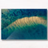 Ocean textures aerial landscape. South Coast NSW