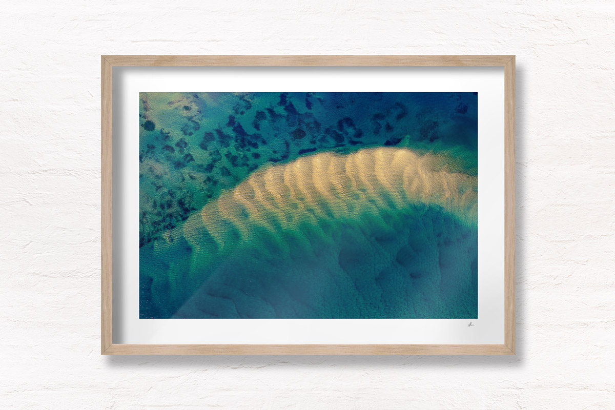 Ocean textures aerial landscape. South Coast NSW