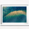 Ocean textures aerial landscape. South Coast NSW