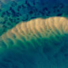 Ocean textures aerial landscape. South Coast NSW