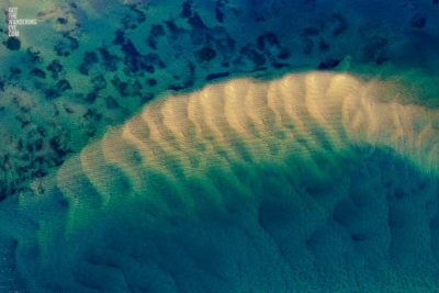 Ocean textures aerial landscape. South Coast NSW