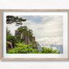 Yellow Mountains Trees framed wall art print. Gotthewanderingeye