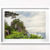Yellow Mountains Trees framed wall art print. Gotthewanderingeye