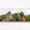 Huangshan Mountains. Panoramic Chinese landscape
