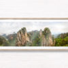 Huangshan Mountains. Panoramic Chinese landscape