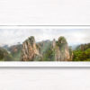 Huangshan Mountains. Panoramic Chinese landscape