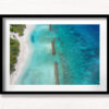 Tropical Beach Aerial above the Maldives