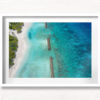 Tropical Beach Aerial above the Maldives