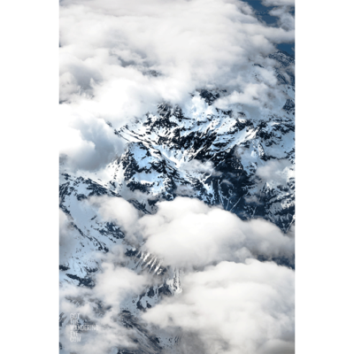 Aerial Mountain Peaks New Zealand