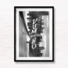 Brooklyn Art Poster. Wandering Types Collection.
