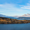 Top Views in Queenstown. Mountain and lake views New Zealand.