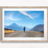 Woman Hiking towards Mount Cook National Park