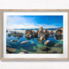 ahoe Beach Boulders. Beautiful picturesque landscape