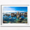 ahoe Beach Boulders. Beautiful picturesque landscape