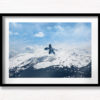 Black Tusk Winter Whistler. Snowing on snow capped mountain landscapes