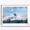 Black Tusk Winter Whistler. Snowing on snow capped mountain landscapes