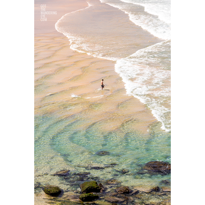 Fine Art Photography Print. Swimmer enjoying Bondi Beach on a hot Summers day.