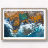 Aerial oceanscape looking down on Mahon Pool, Maroubra