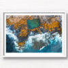 Aerial oceanscape looking down on Mahon Pool, Maroubra