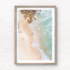 Fine Art Photography Print. Aerial oceanscape of sunlovers at Maroubra Beach Sydney