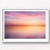 Tropical Beach Sunrise. Long exposure pink sky
