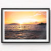 Fine Art Photography Print. Spectacular golden sunset dipping into the ocean at Black Rock, Maui, Hawaii
