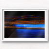 Long exposure, light painting photography of Vivid Festival. Light trails of Sydney Harbour Bridge, Australia