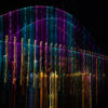 Long exposure, light painting photography of Vivid Festival. Light trails of Sydney Harbour Bridge, Australia