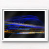 Long exposure, light painting photography of Vivid Festival. Light trails of Sydney Harbour Bridge, Australia