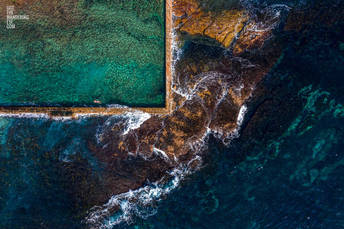 Wylies Baths Oceanpool Aerial