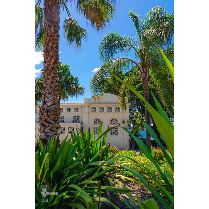 Historic Balmoral Beach Pavilion taken a bright sunny day