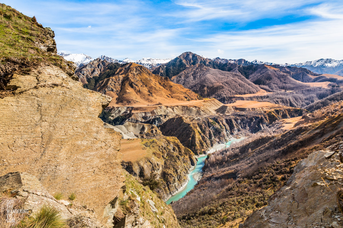 Skippers Canyon, one of New Zealand's richest gold-bearing rivers.