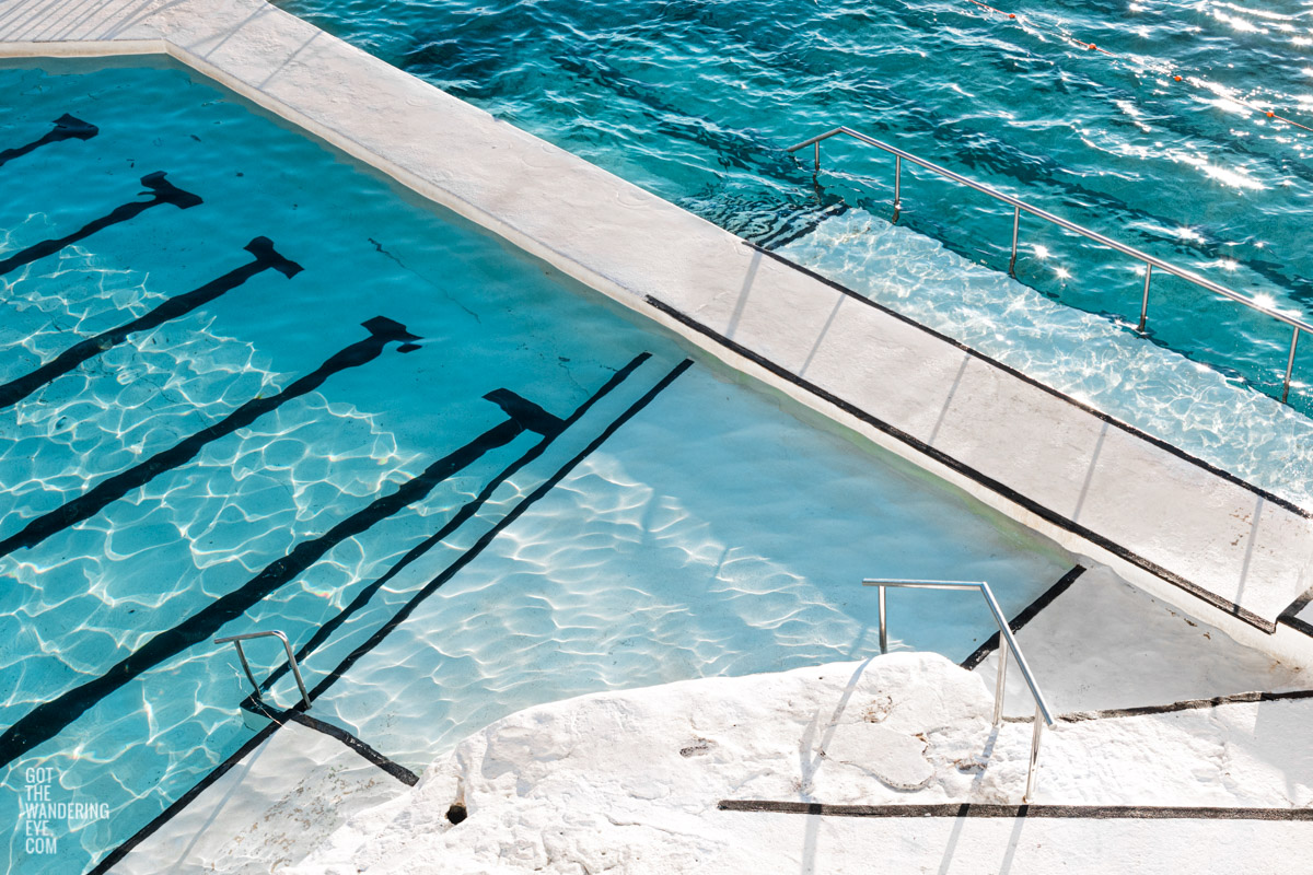 Turquoise waters of Bondi Icebergs