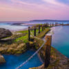 Fine Art Photography. Long exposure of early morning sunrise at Mahon Pool, Maroubra.