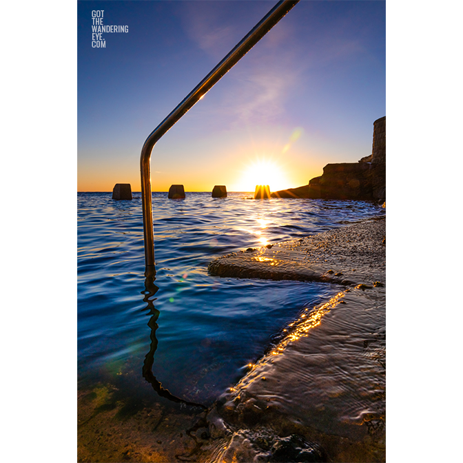 Fine Art Photography. Beautiful sunrise above Ross Jones Memorial Pool in Coogee.