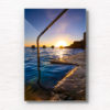 Fine Art Photography. Beautiful sunrise above Ross Jones Memorial Pool in Coogee.