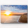 Fine Art Photography Print. Stunning sun setting into the ocean, Great Ocean Road, Victoria