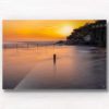 Long exposure of the sun rising over the iconic ocean pool, Wylies Baths in Coogee
