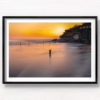 Long exposure of the sun rising over the iconic ocean pool, Wylies Baths in Coogee