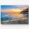 Long exposure of the sun rising over the iconic ocean pool, Wylies Baths in Coogee