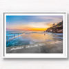 Long exposure of the sun rising over the iconic ocean pool, Wylies Baths in Coogee