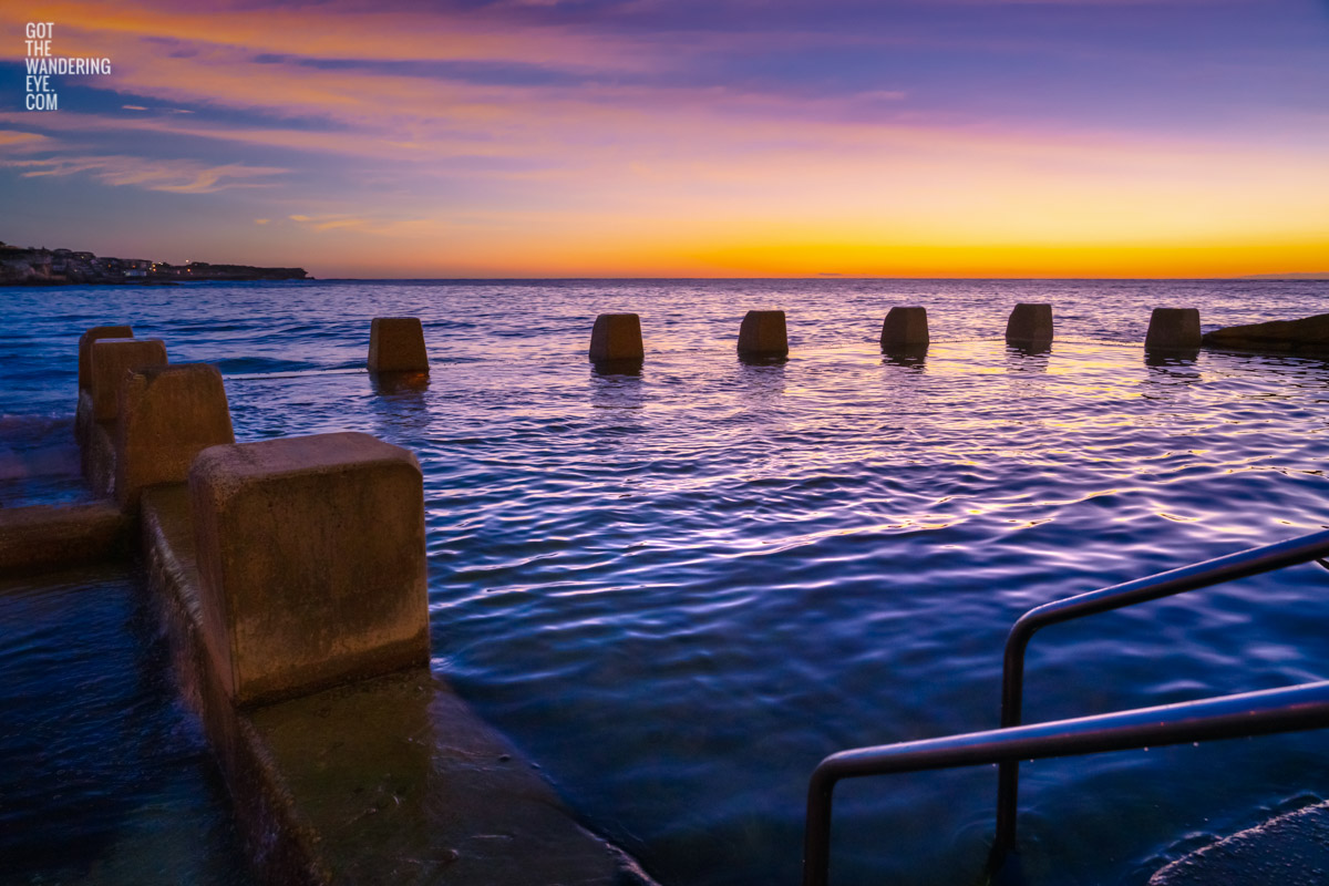 Purple Sunrise at Ross Jone Memorial Rockpool Coogee