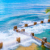 Oceanscape photography, long exposure of Ross Jones Rockpool, Coogee
