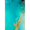 Aerial oceanscape above turquoise crystal clear waters of South Cronulla Beach. Sutherland Shire Beaches