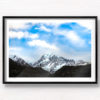 Woman gazing at the peak of Aoraki Mount Cook New Zealand by Allan Chan