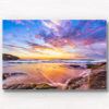 Beautiful Tamarama Beach Sunrise. Incredibly beautiful puffy cloud sky sunrise at 6am at Tamarama Beach