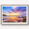 Beautiful Tamarama Beach Sunrise. Incredibly beautiful puffy cloud sky sunrise at 6am at Tamarama Beach