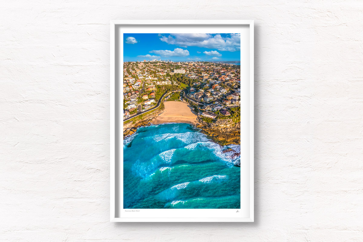 Tamarama Beach Aerial Photography | Wall Art Prints | By Allan Chan