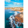Tamarama to Bronte aerial above the coastal walk along the coast of the eastern suburbs of Sydney.