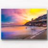 Stunning sunrise at Wylies Baths Coogee Beach. One of Sydney’s best ocean rock pools. Framed wall art print.